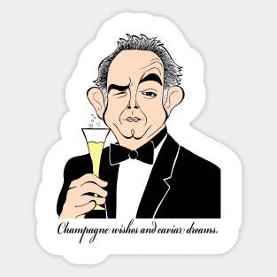 Lifestyles of Rich and Famous Robin Leach Classic TV Show Host Sticker